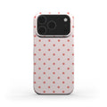 Blush Red Polka Dots Phone Case