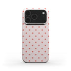 Blush Red Polka Dots Phone Case