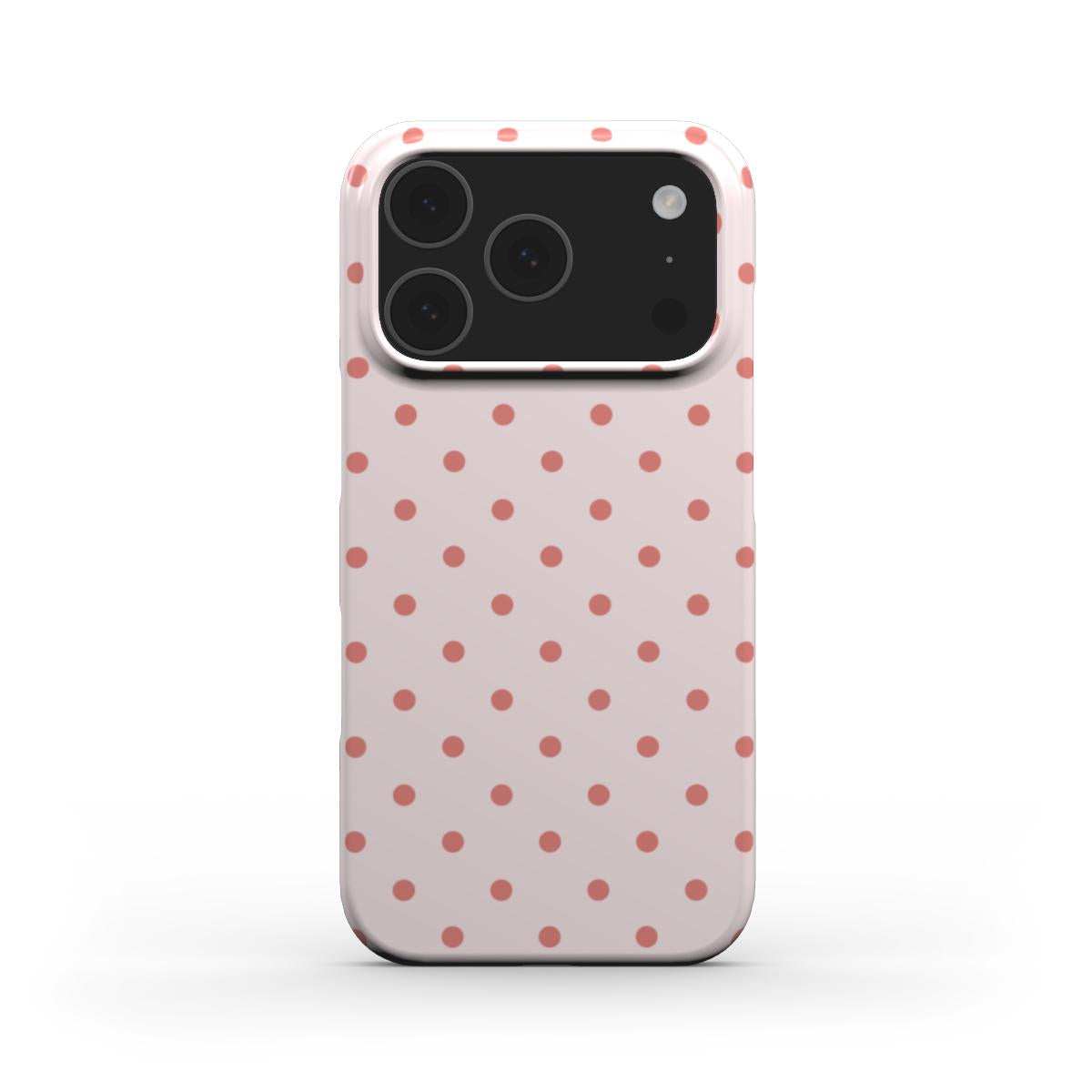 Blush Red Polka Dots Phone Case