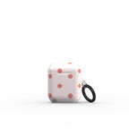Blush Red Polka Dots Apple AirPods Tough Case