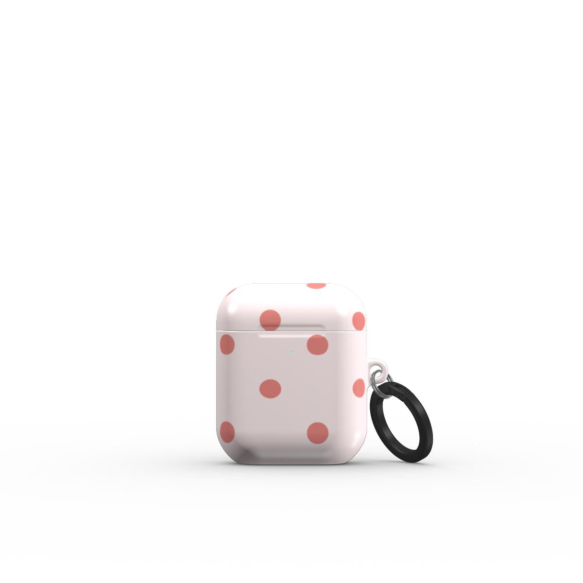 Blush Red Polka Dots Apple AirPods Tough Case