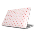 Blush Red Polka Dots MacBook Case