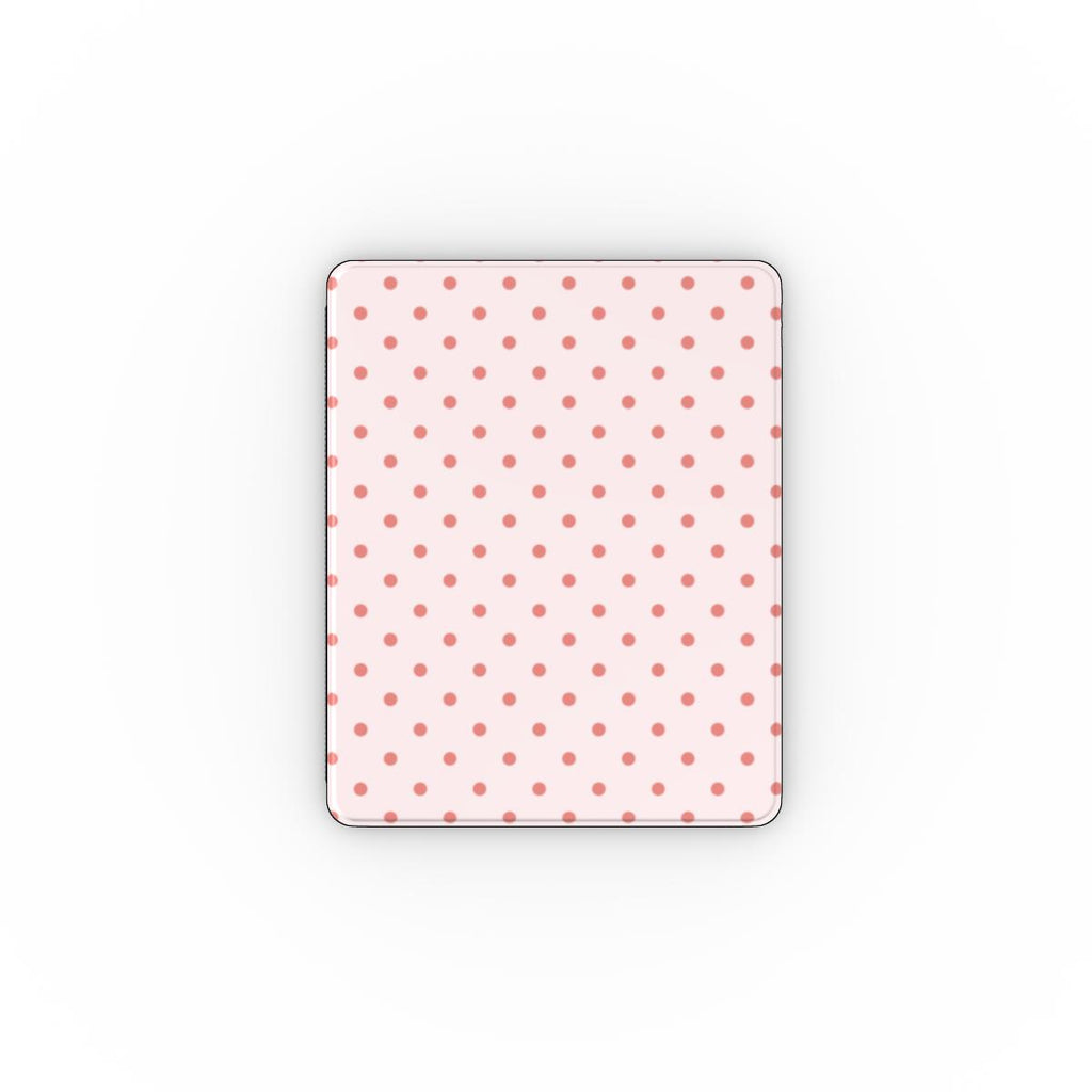 Blush Red Polka Dots Apple iPad Case