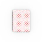 Blush Red Polka Dots Apple iPad Case