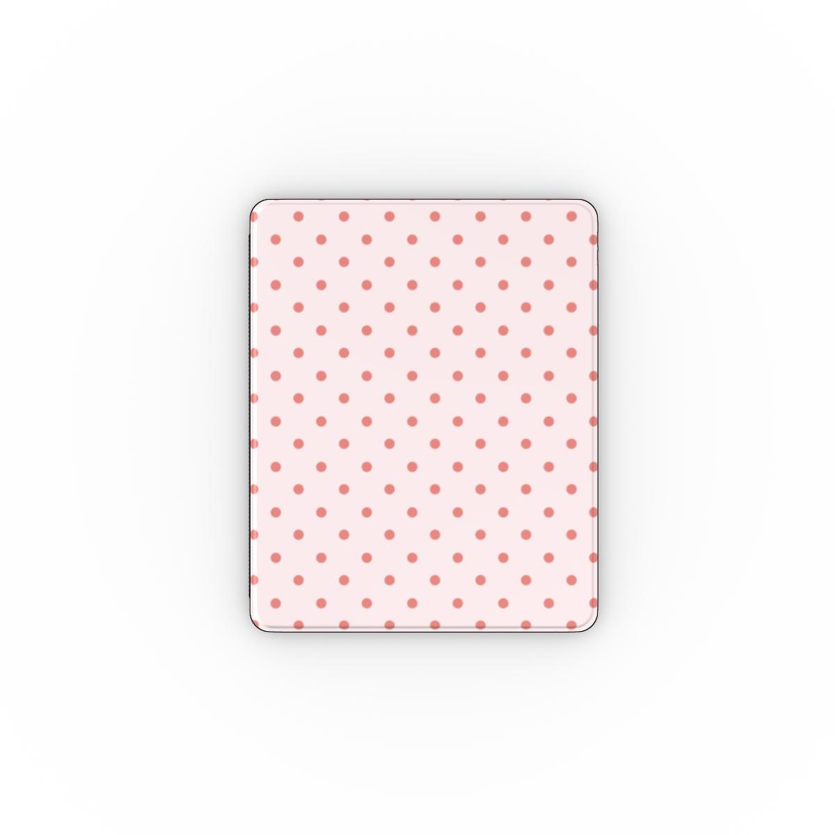 Blush Red Polka Dots Apple iPad Case