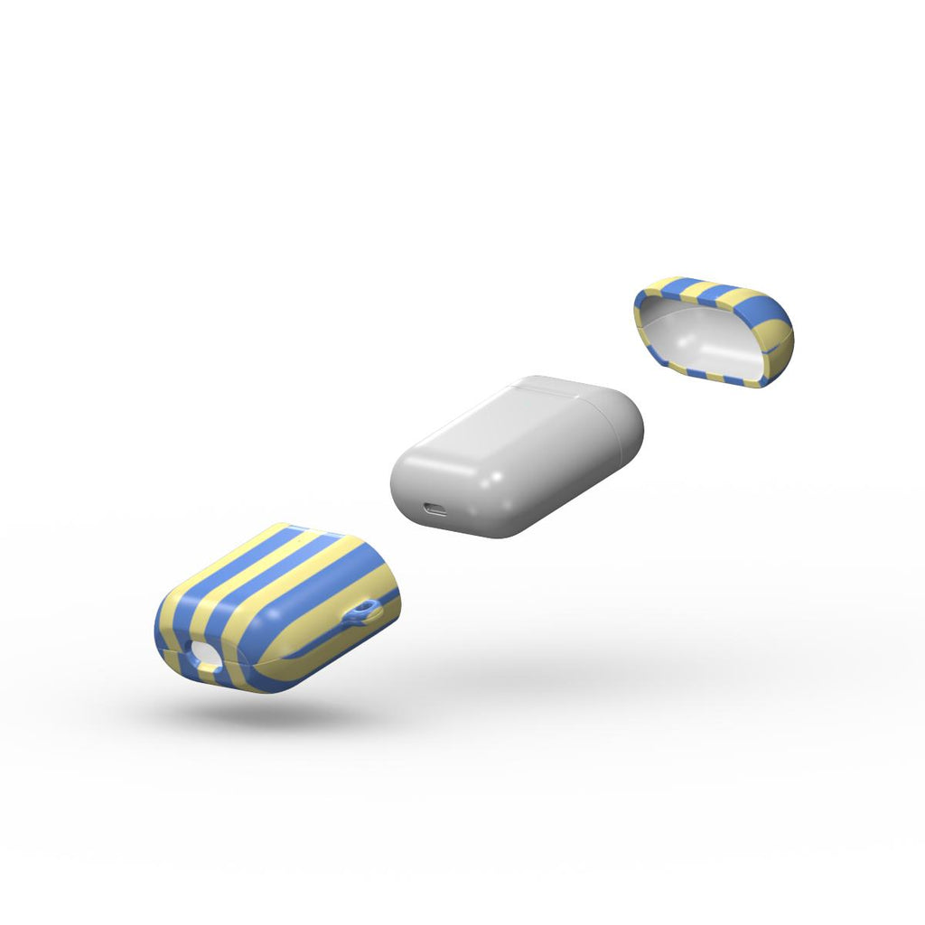 Joke Blue Stripes Apple AirPods Tough Case