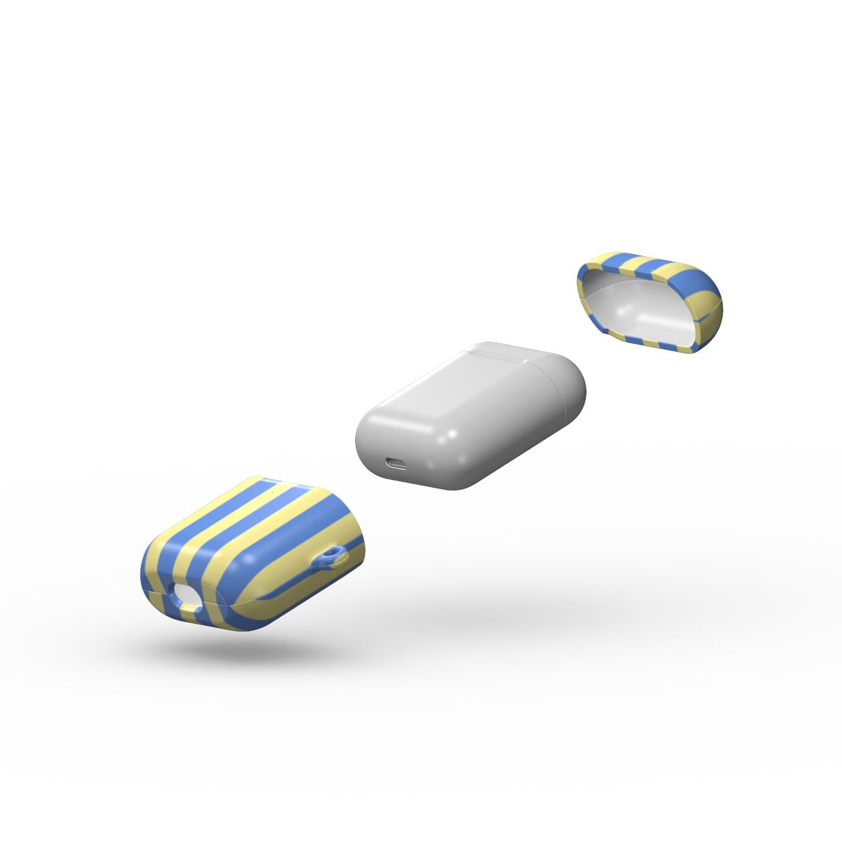Joke Blue Stripes Apple AirPods Tough Case