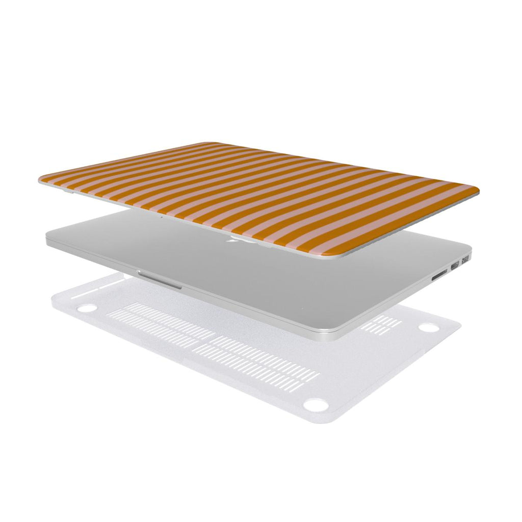 Marlo Yellow Stripes MacBook Case