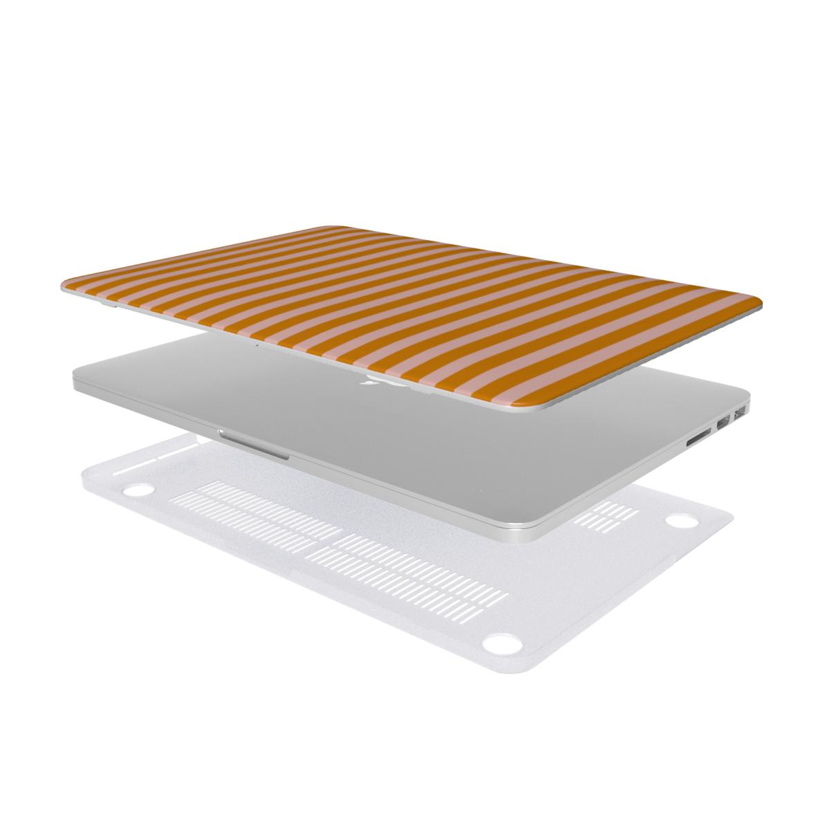 Marlo Yellow Stripes MacBook Case