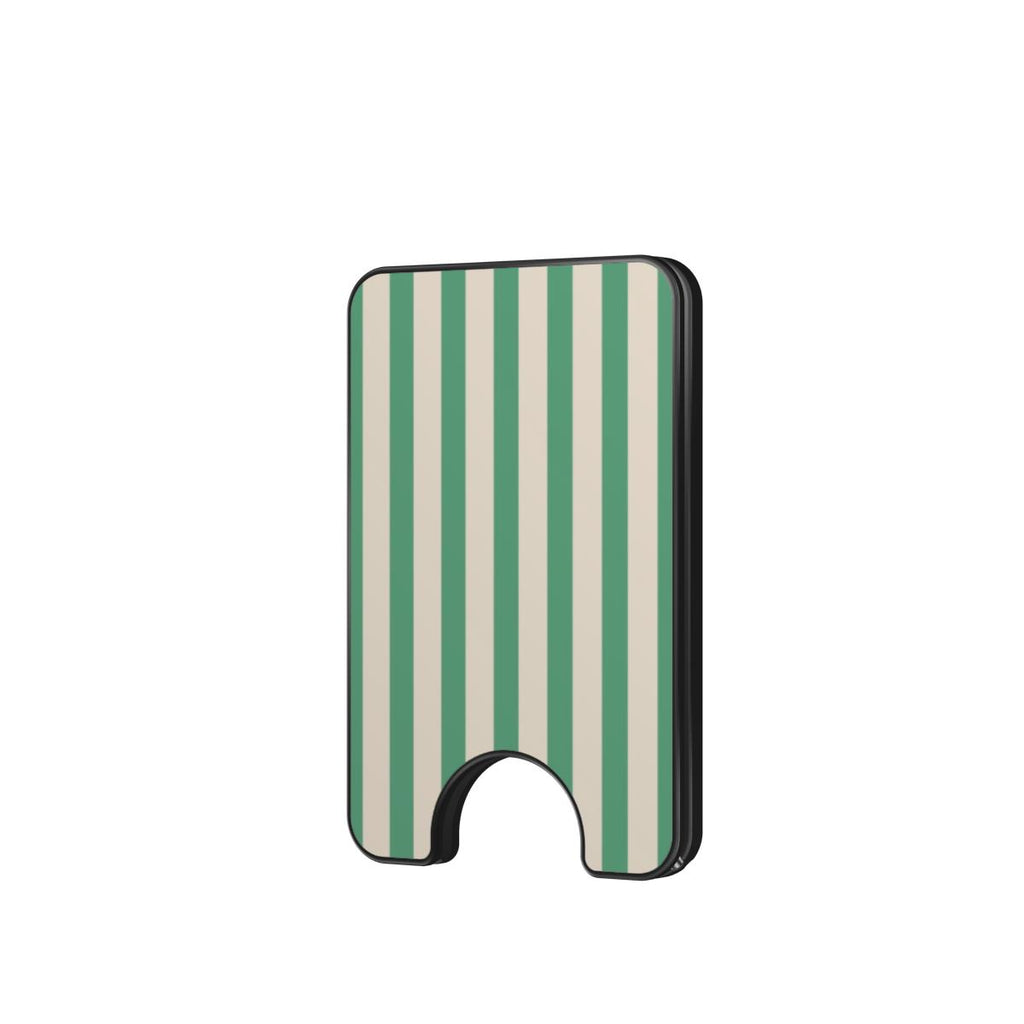 Min Green Stripes Magnetic wallet