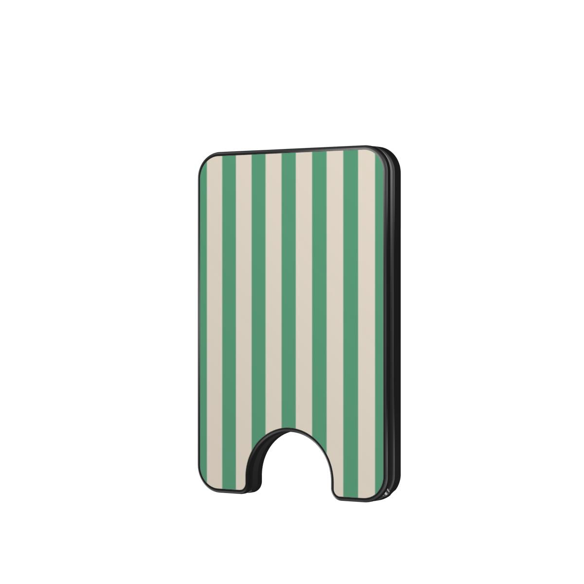 Min Green Stripes Magnetic wallet