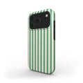 Min Green Stripes MagSafe Tough Phone Case