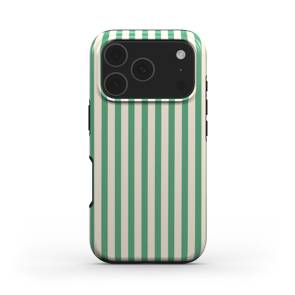 Min Green Stripes MagSafe Tough Phone Case