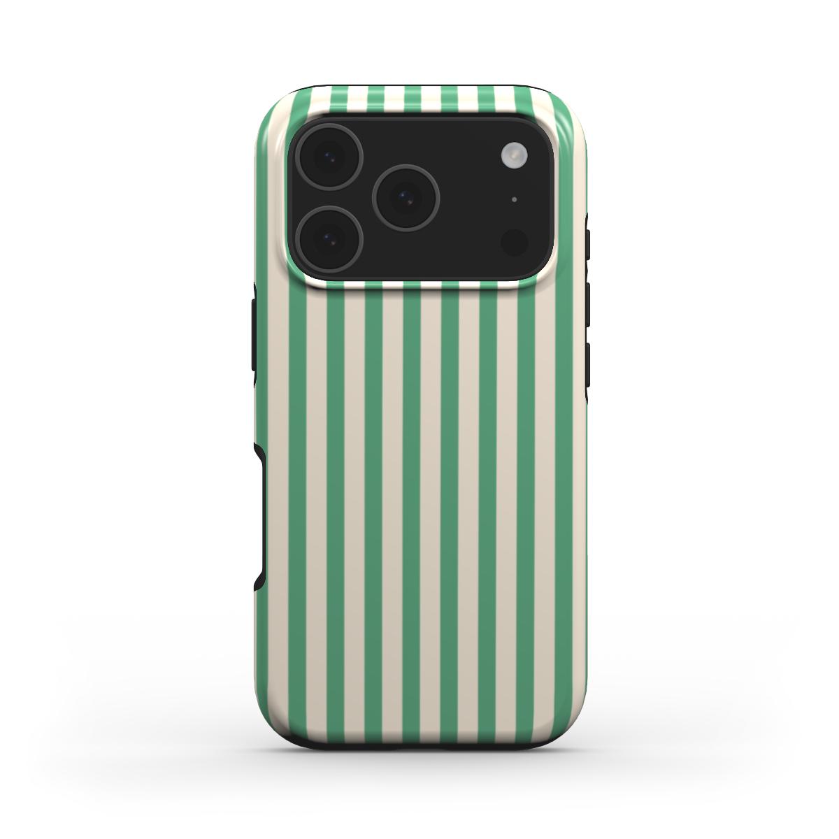 Min Green Stripes MagSafe Tough Phone Case