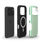 Min Green Stripes MagSafe Tough Phone Case