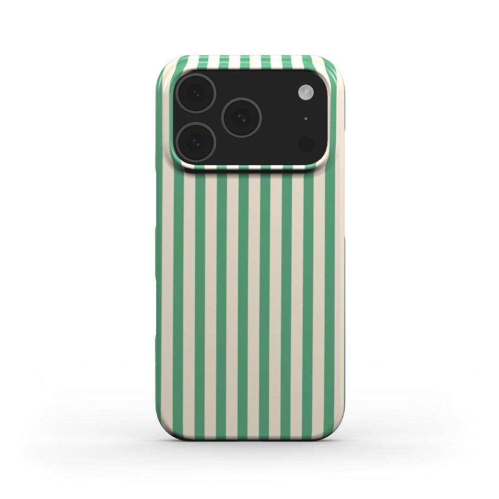 Min Green Stripes Phone Case