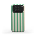 Min Green Stripes Phone Case
