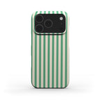 Min Green Stripes Phone Case