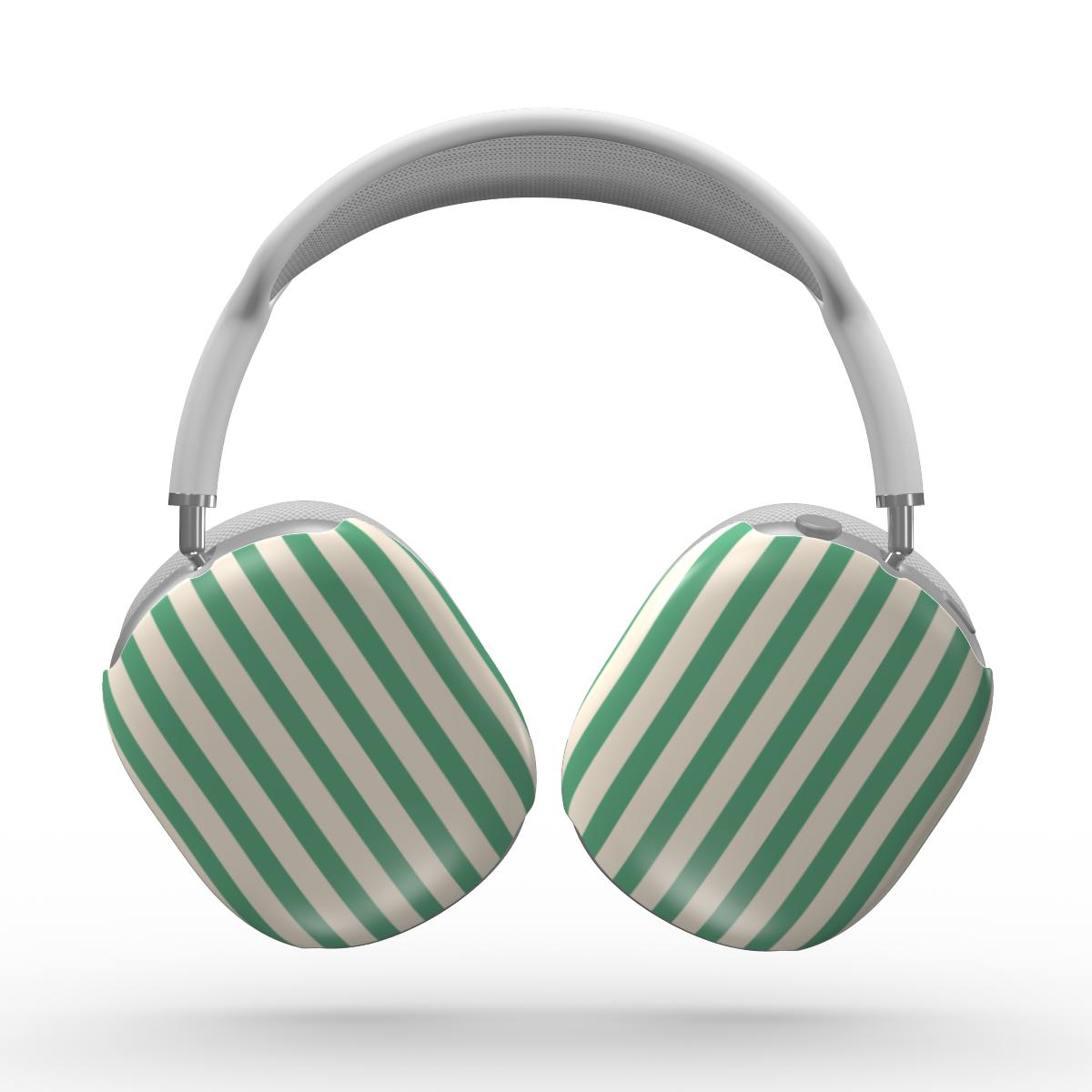 Min Green Stripes Apple AirPods Max Tough Case