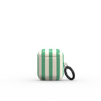 Min Green Stripes Apple AirPods Tough Case