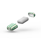 Min Green Stripes Apple AirPods Tough Case