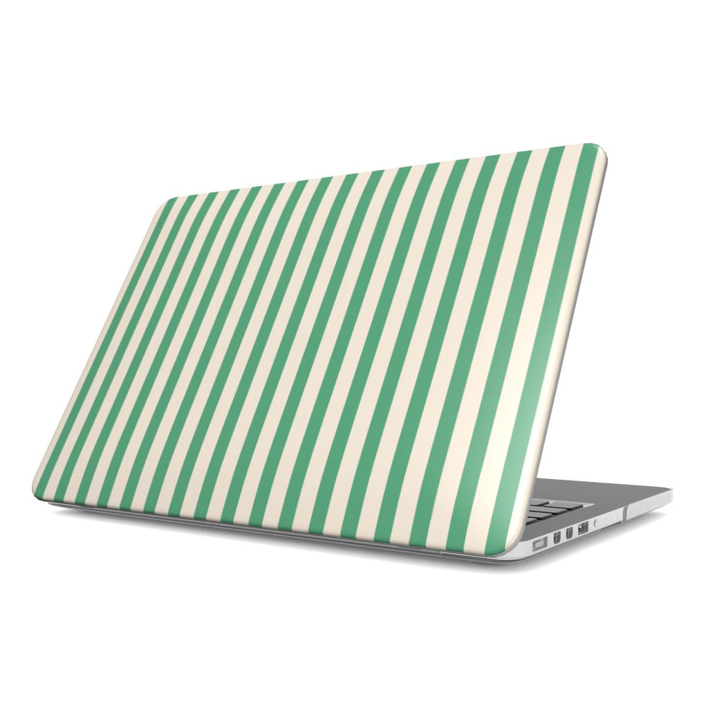 Min Green Stripes MacBook Case