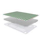 Min Green Stripes MacBook Case
