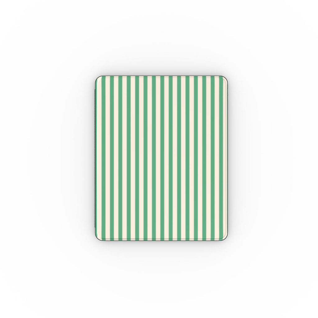 Min Green Stripes Apple iPad Case