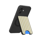 Pastel Yellow Stripes Magnetic wallet