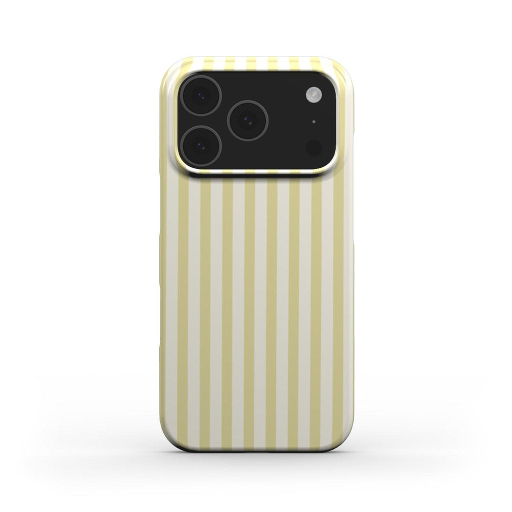 Pastel Yellow Stripes Phone Case