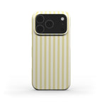 Pastel Yellow Stripes Phone Case