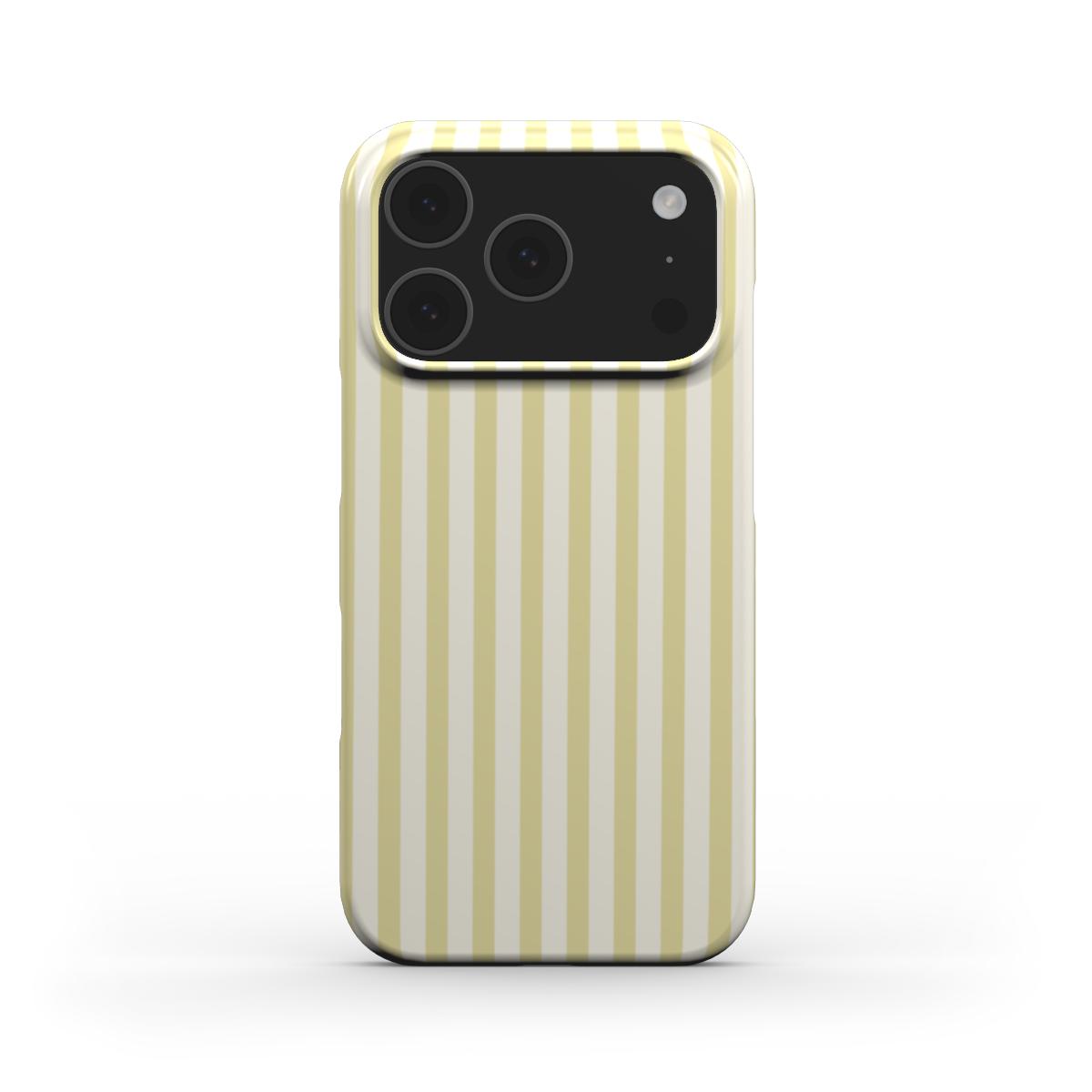 Pastel Yellow Stripes Phone Case