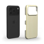 Pastel Yellow Stripes Phone Case