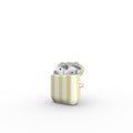 Pastel Yellow Stripes Apple AirPods Tough Case