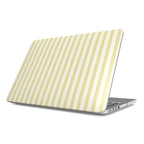Pastel Yellow Stripes MacBook Case