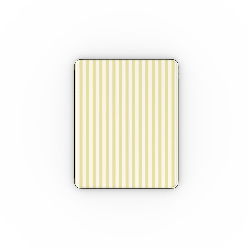 Pastel Yellow Stripes Apple iPad Case