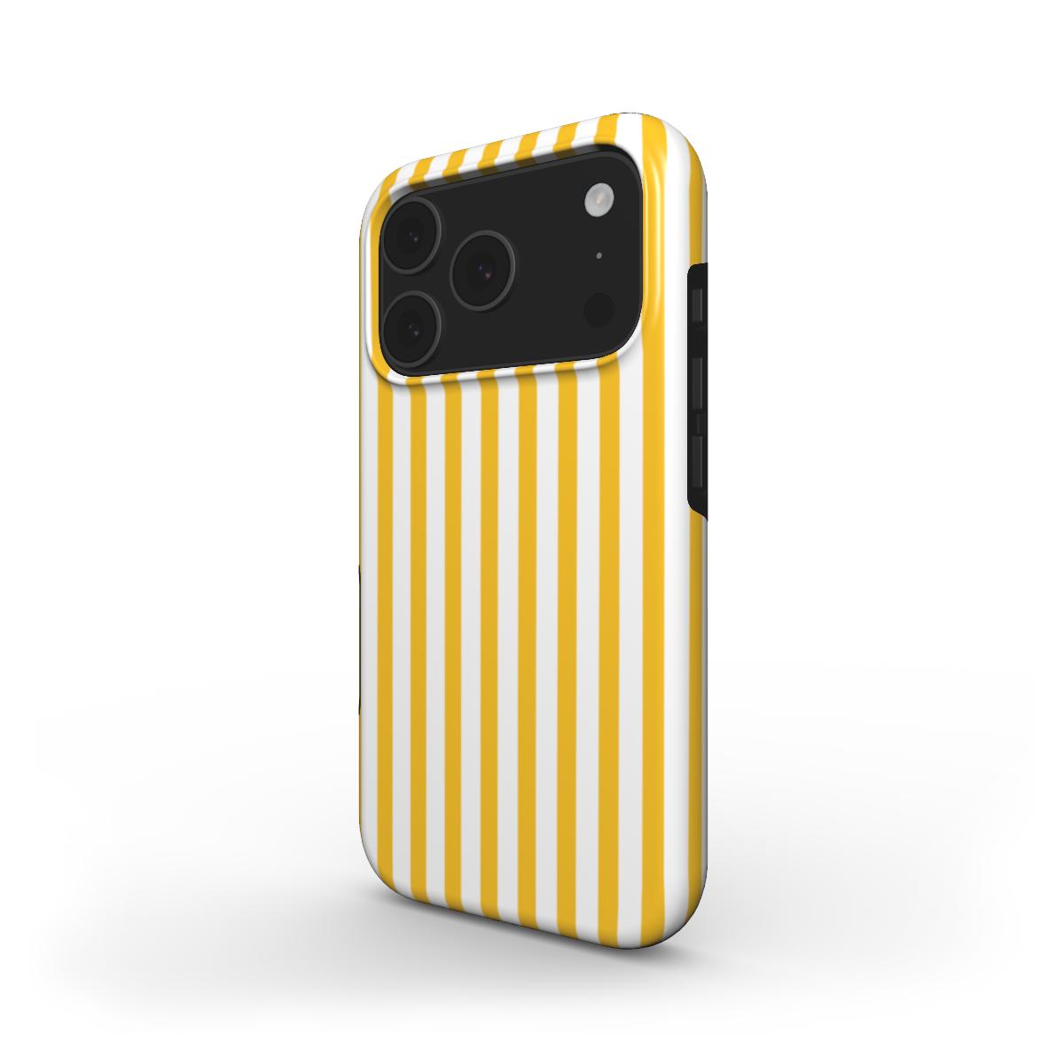 True Yellow Stripes MagSafe Tough Phone Case