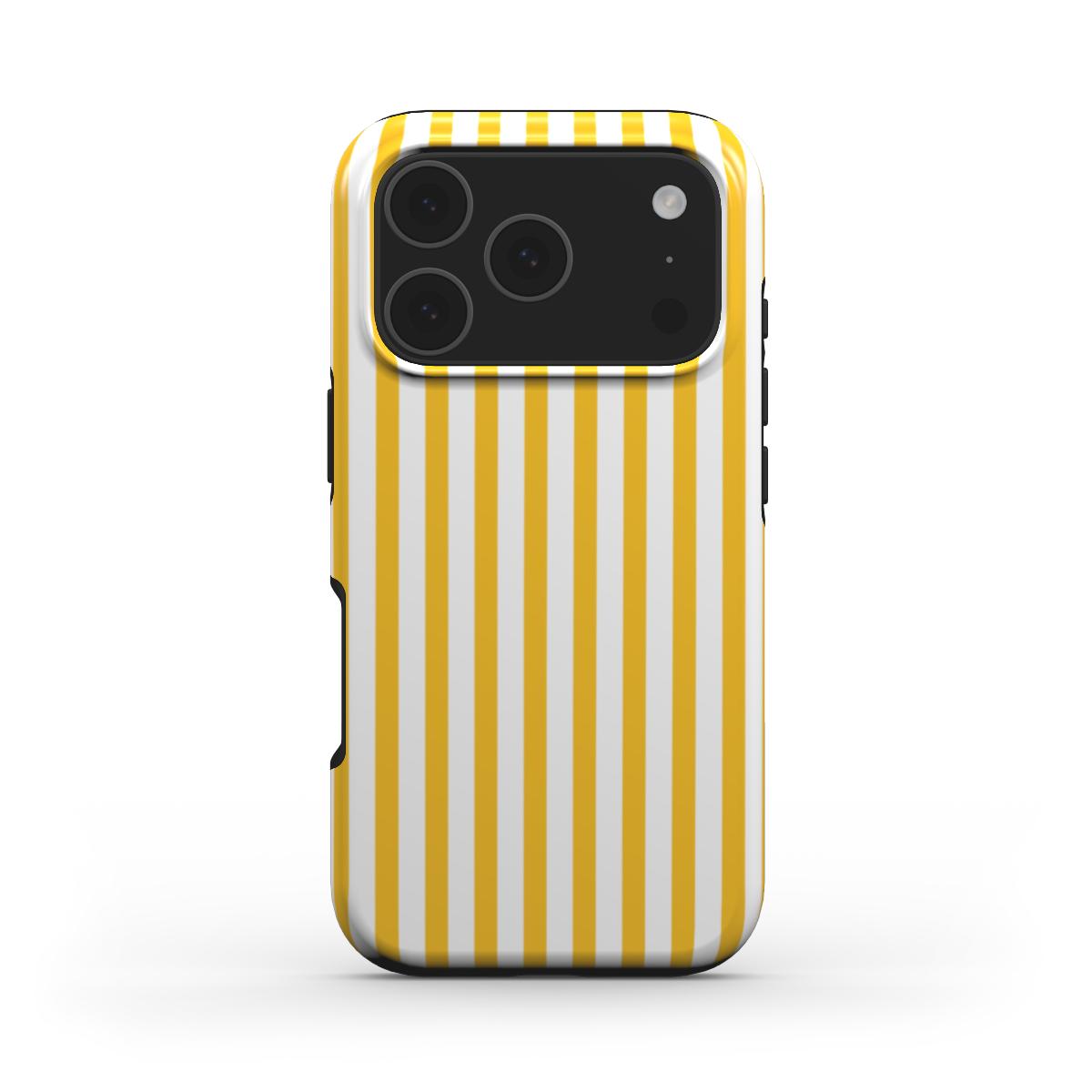 True Yellow Stripes MagSafe Tough Phone Case