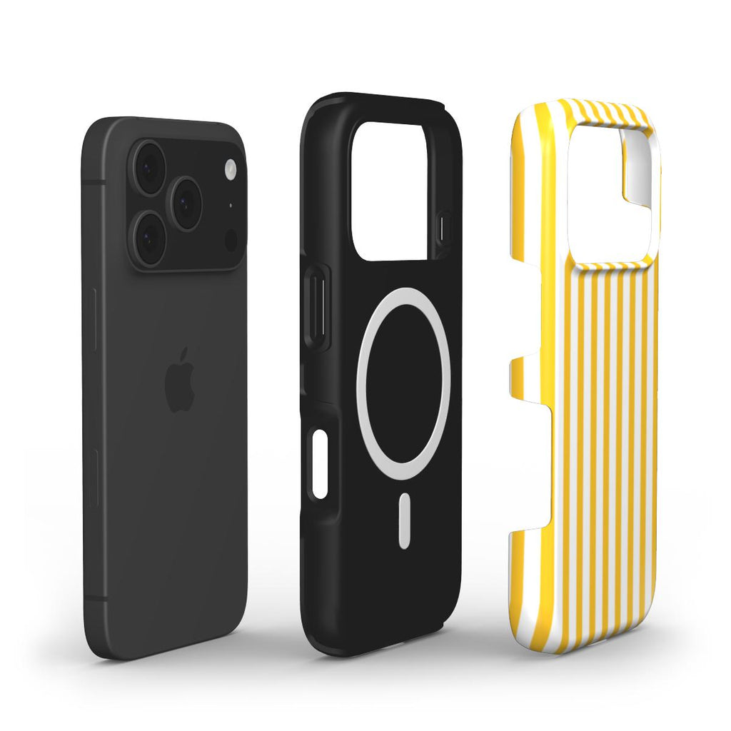 True Yellow Stripes MagSafe Tough Phone Case