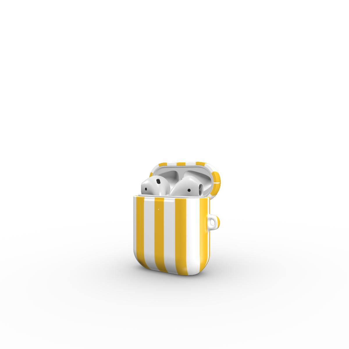 True Yellow Stripes Apple AirPods Tough Case