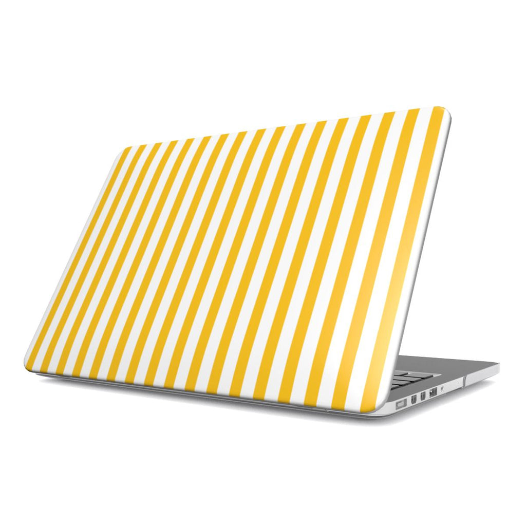 True Yellow Stripes MacBook Case
