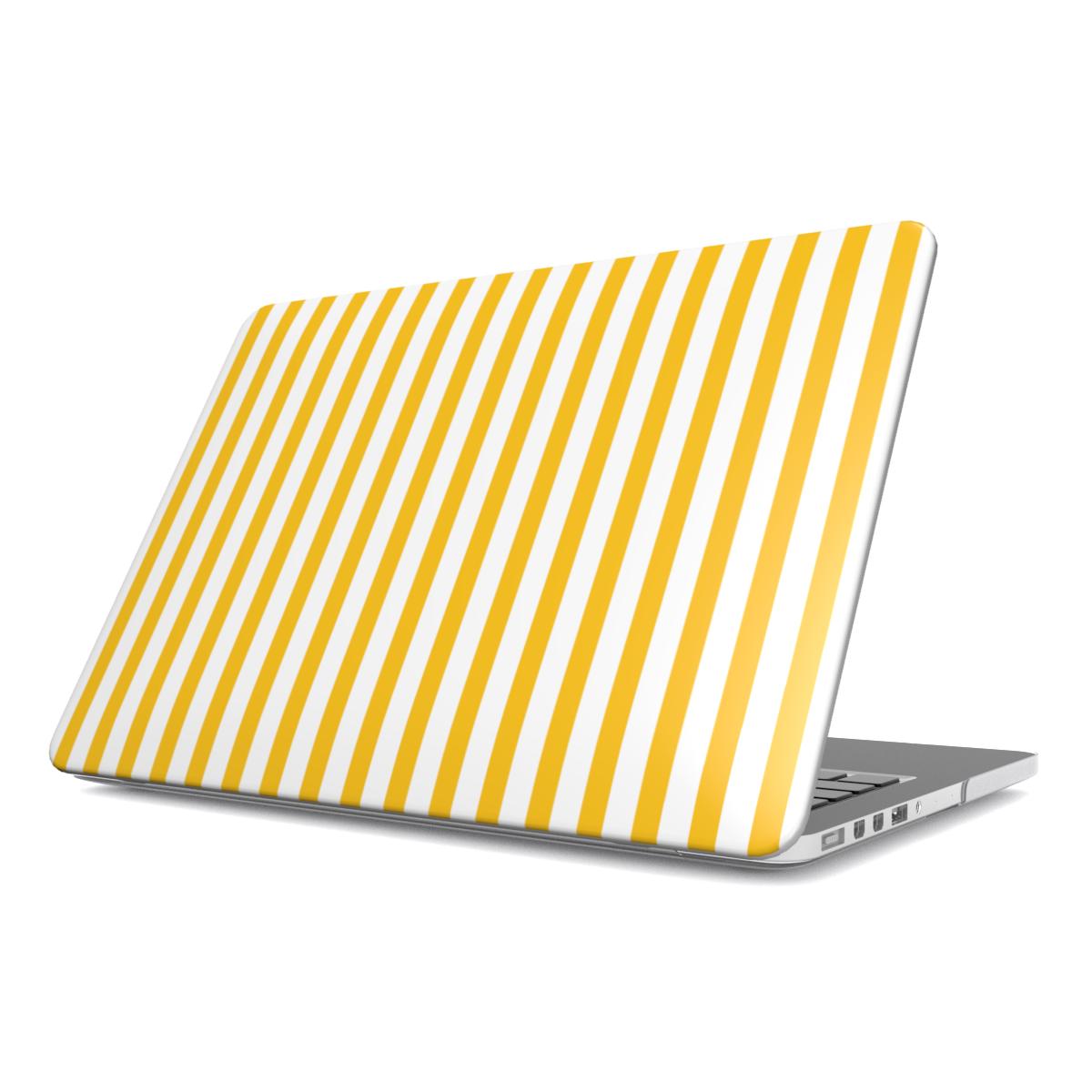 True Yellow Stripes MacBook Case