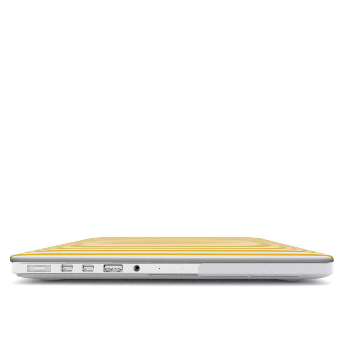 True Yellow Stripes MacBook Case