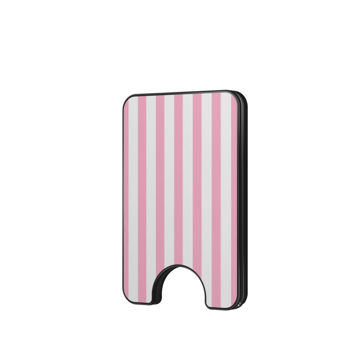 Sof Pink Stripes Magnetic wallet