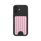 Sof Pink Stripes Magnetic wallet