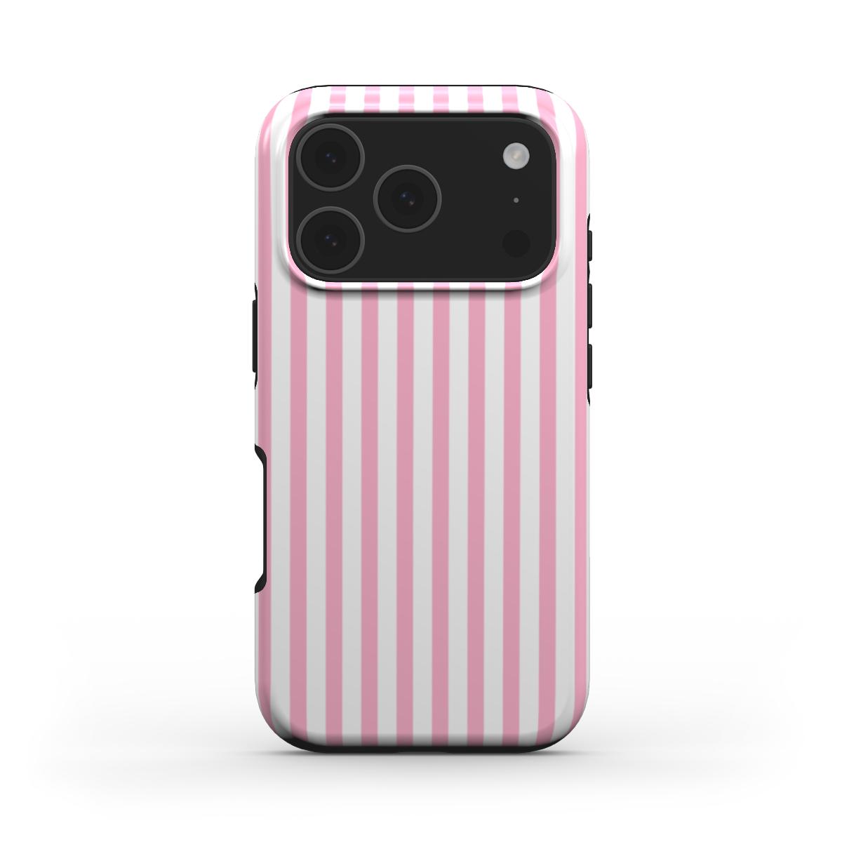Sof Pink Stripes Tough Phone Case