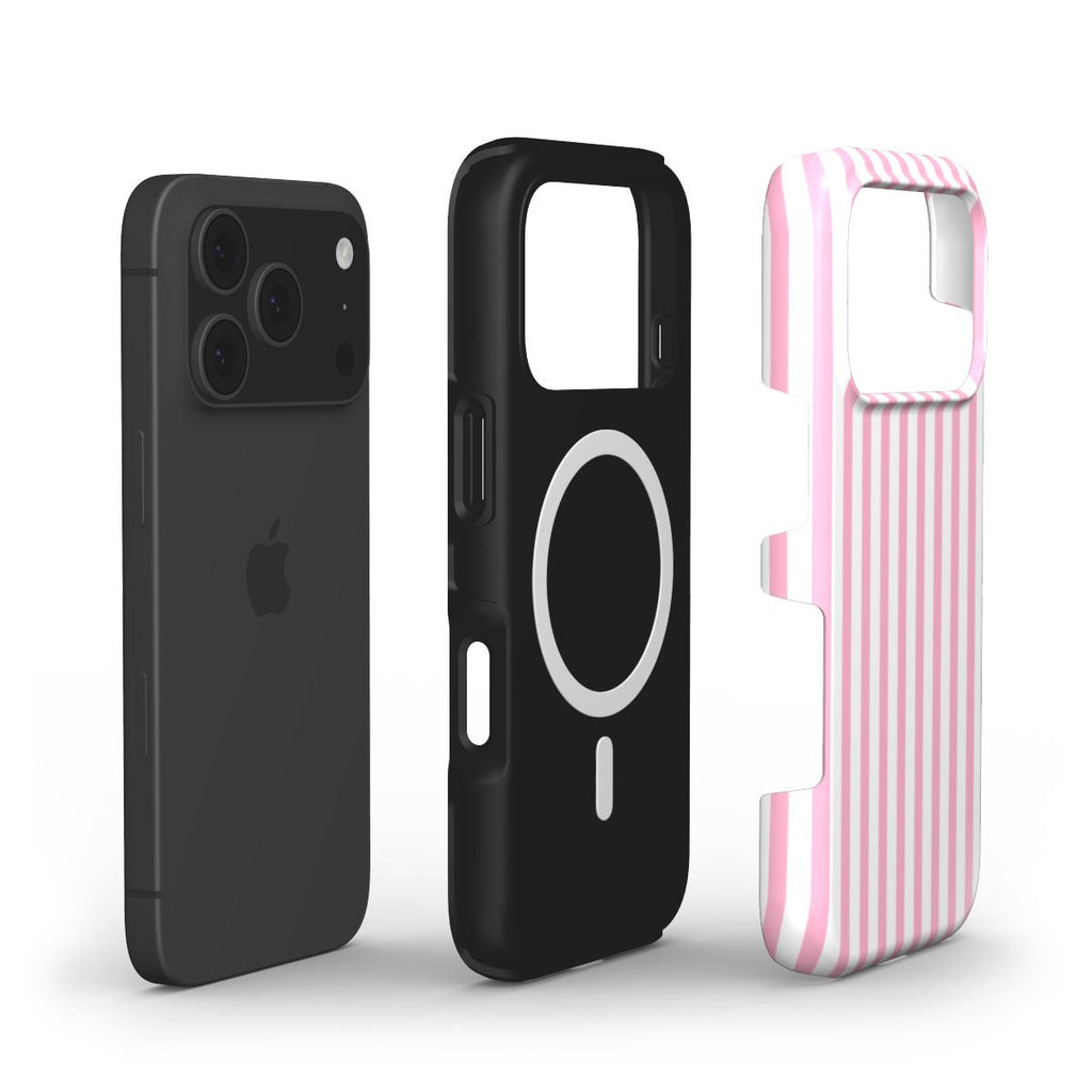 Sof Pink Stripes MagSafe Tough Phone Case