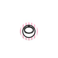 Sof Pink Stripes Ring Holder