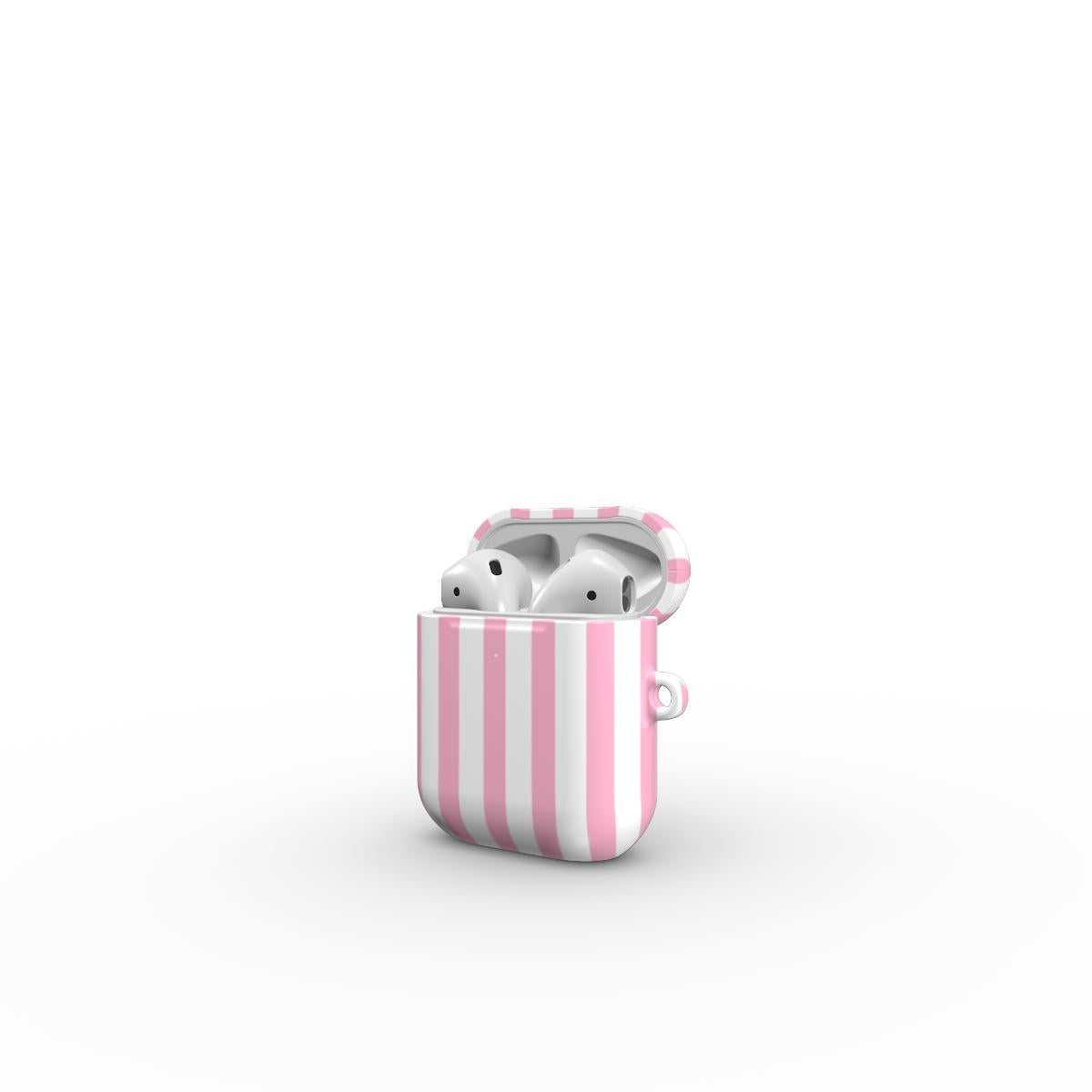Sof Pink Stripes Apple AirPods Tough Case