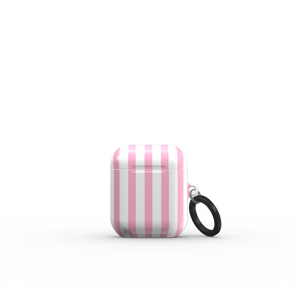 Sof Pink Stripes Apple AirPods Tough Case